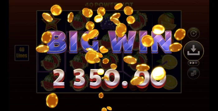 Gran ganancia de 40 Power Hot Coin Boost